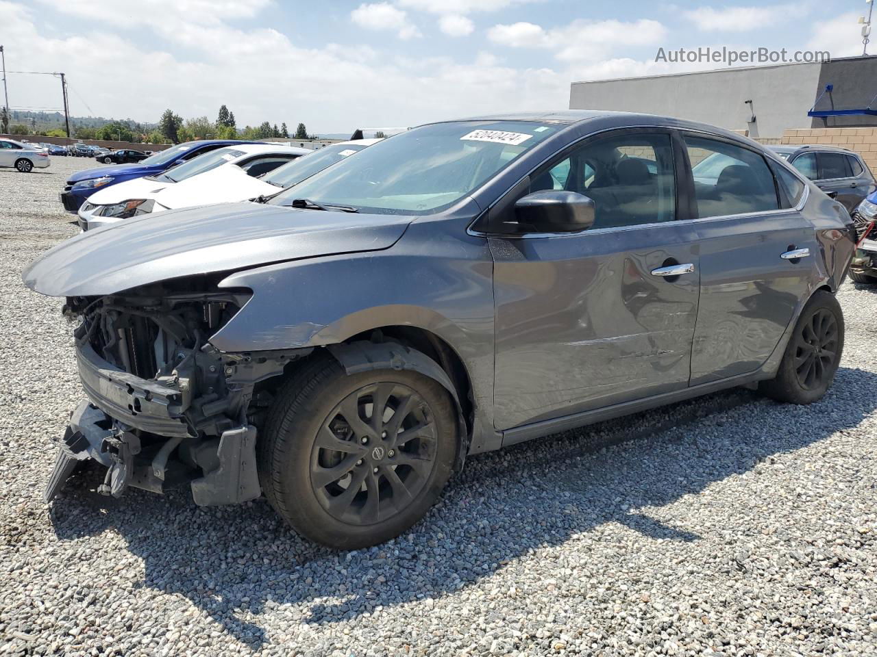 2018 Nissan Sentra S Gray vin: 3N1AB7AP5JY237984