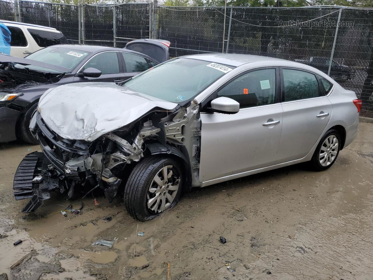 2018 Nissan Sentra S Silver vin: 3N1AB7AP5JY243011