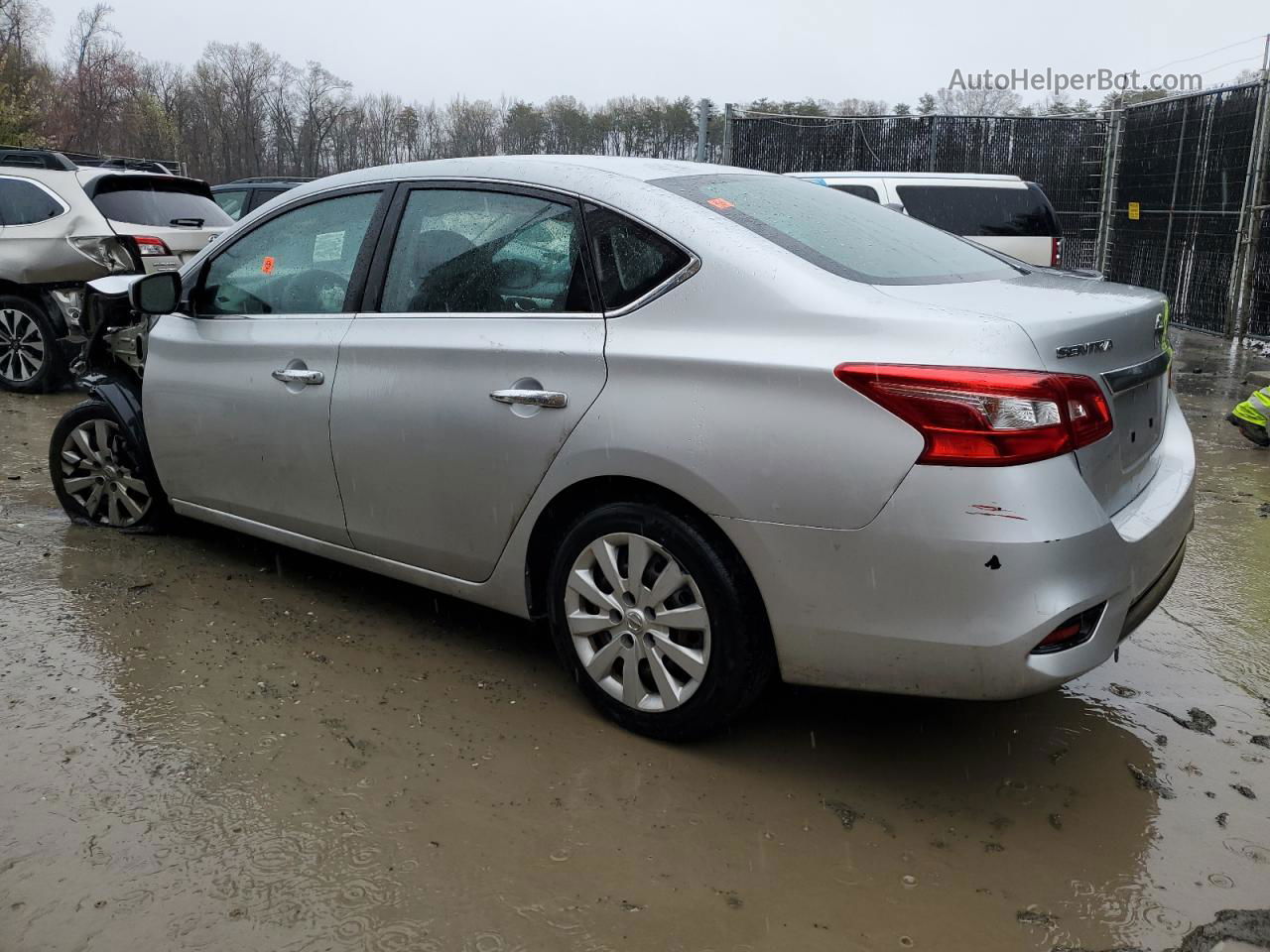 2018 Nissan Sentra S Silver vin: 3N1AB7AP5JY243011