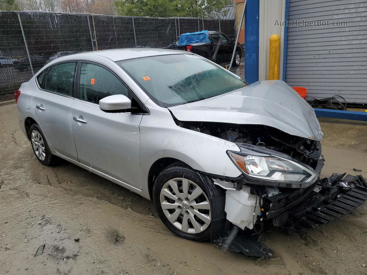 2018 Nissan Sentra S Silver vin: 3N1AB7AP5JY243011