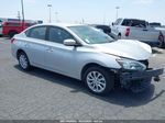 2018 Nissan Sentra Sv Silver vin: 3N1AB7AP5JY250752