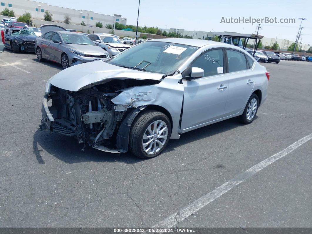 2018 Nissan Sentra Sv Silver vin: 3N1AB7AP5JY250752