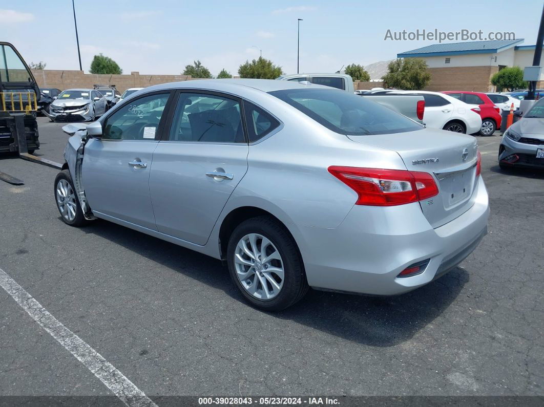 2018 Nissan Sentra Sv Silver vin: 3N1AB7AP5JY250752