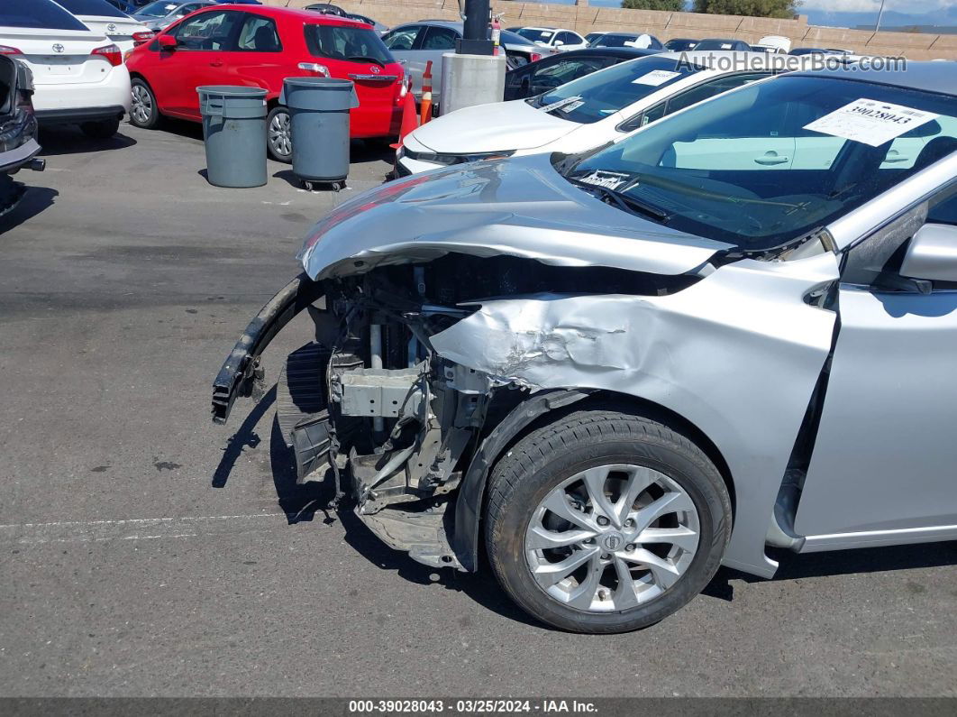 2018 Nissan Sentra Sv Silver vin: 3N1AB7AP5JY250752