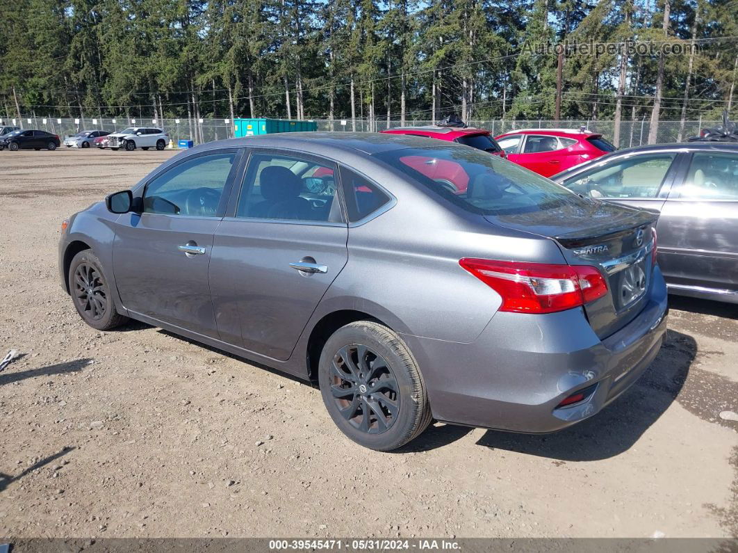 2018 Nissan Sentra S Gray vin: 3N1AB7AP5JY252095