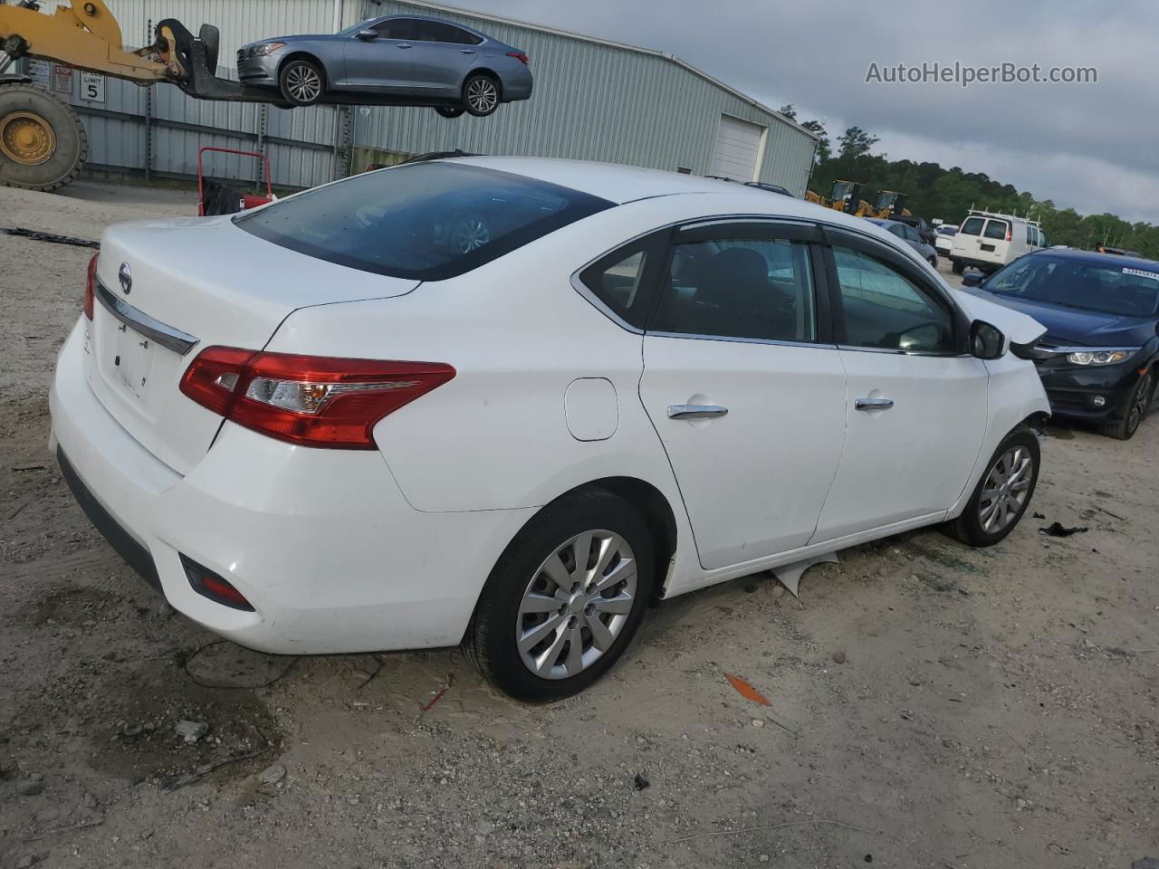 2018 Nissan Sentra S Белый vin: 3N1AB7AP5JY259404