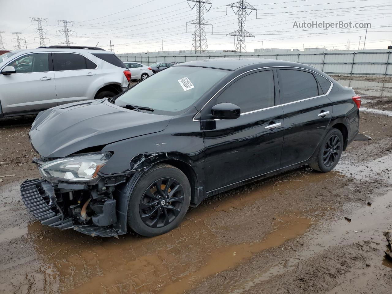 2018 Nissan Sentra S Black vin: 3N1AB7AP5JY263095