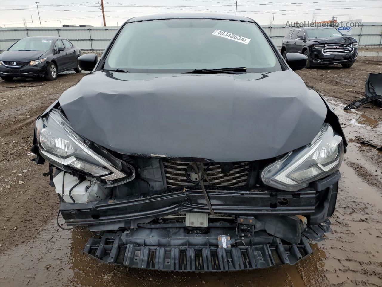 2018 Nissan Sentra S Black vin: 3N1AB7AP5JY263095