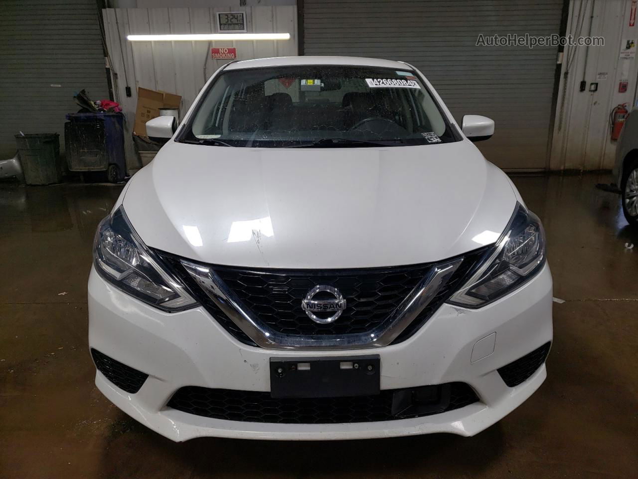 2018 Nissan Sentra S White vin: 3N1AB7AP5JY265848