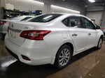 2018 Nissan Sentra S White vin: 3N1AB7AP5JY265848