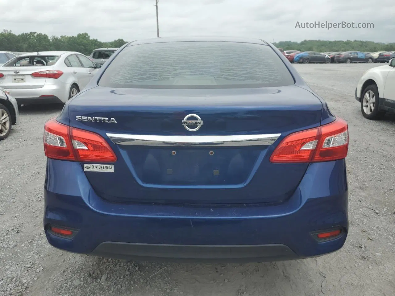 2018 Nissan Sentra S Blue vin: 3N1AB7AP5JY266384