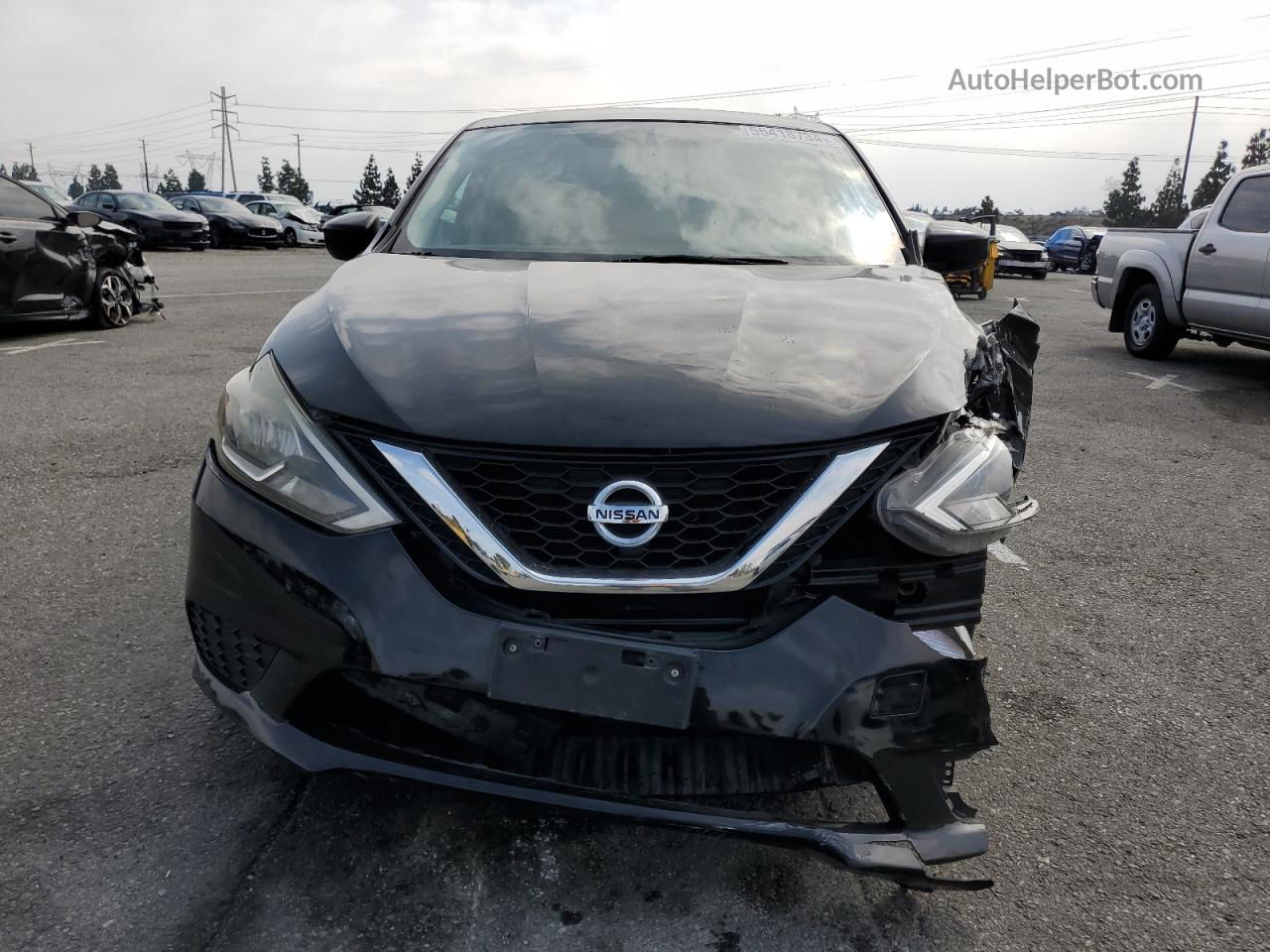 2018 Nissan Sentra S Black vin: 3N1AB7AP5JY272833