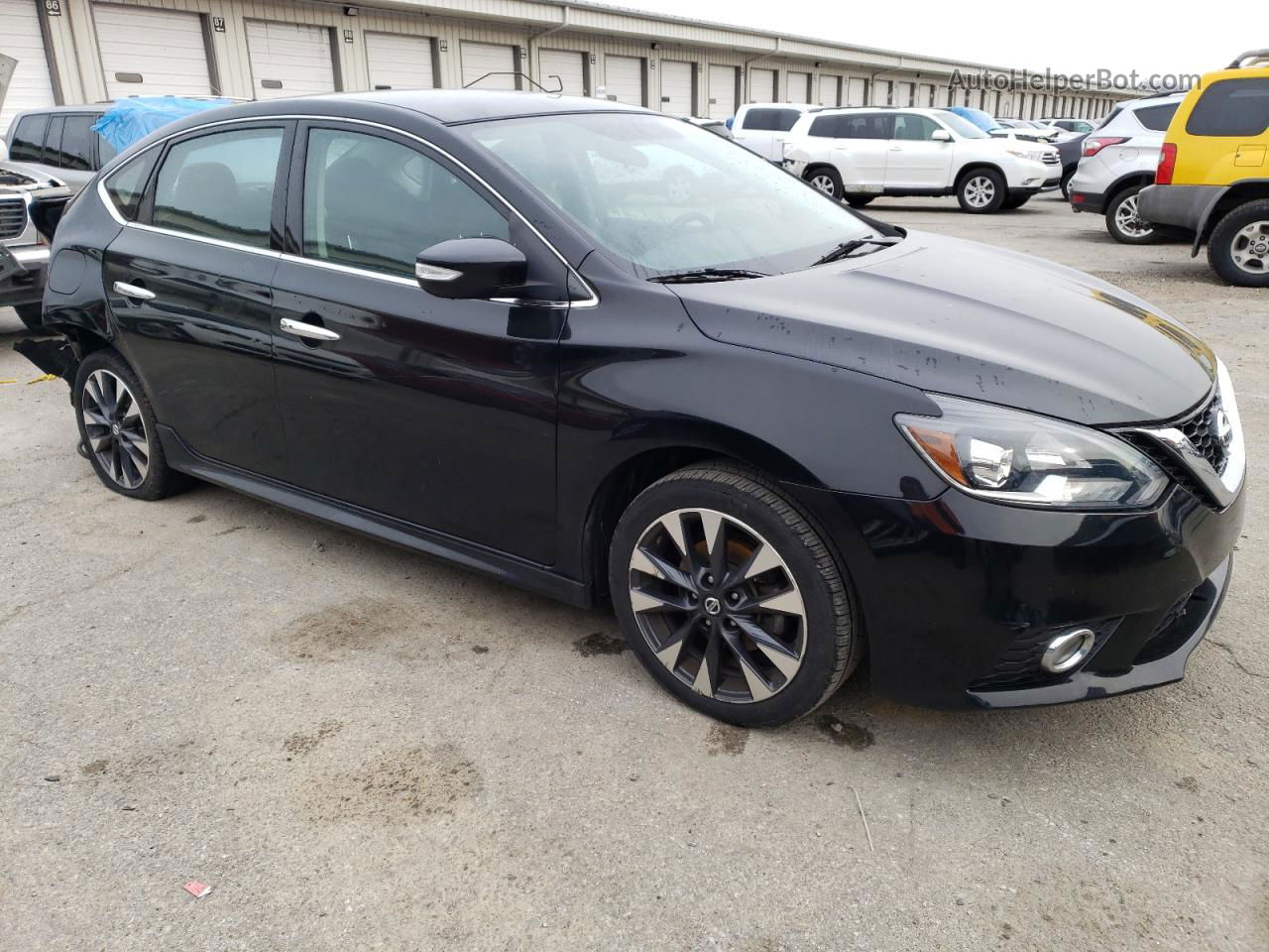 2018 Nissan Sentra S Black vin: 3N1AB7AP5JY273660