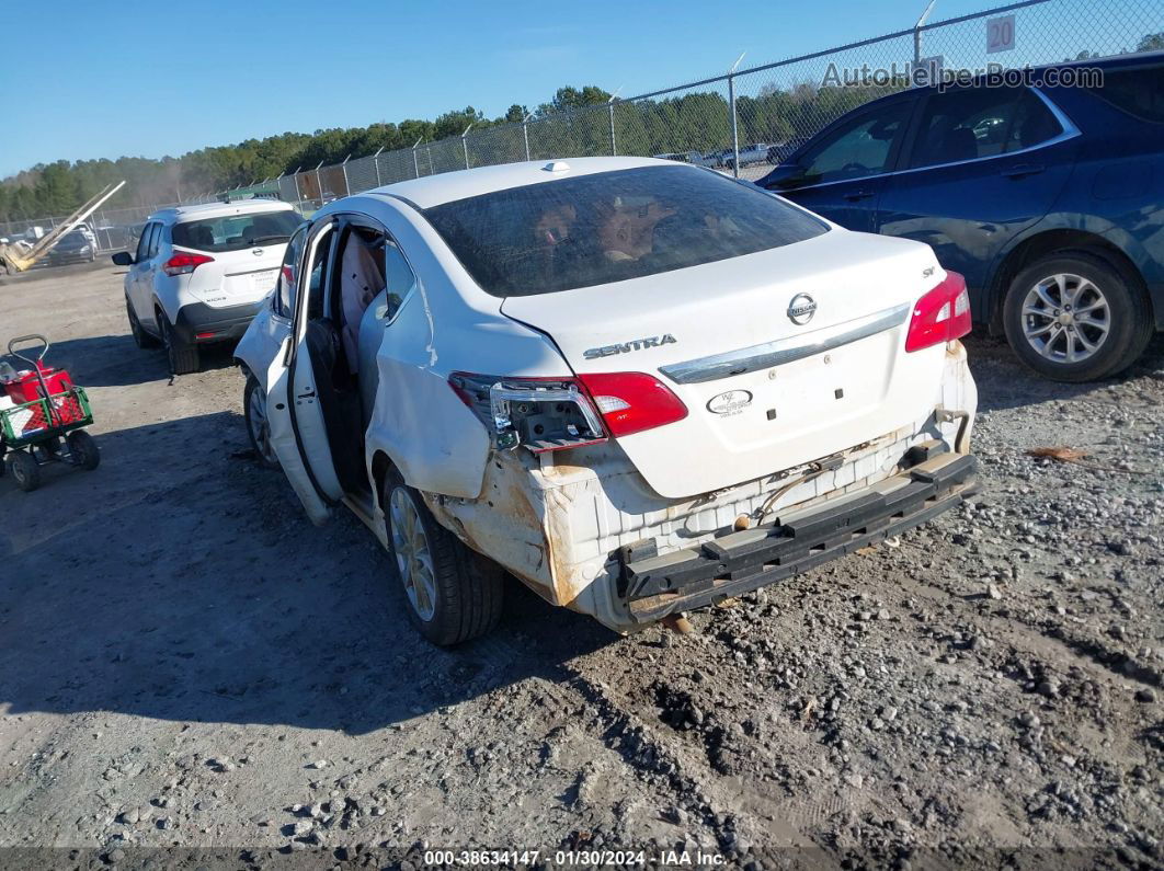 2018 Nissan Sentra Sv White vin: 3N1AB7AP5JY277255