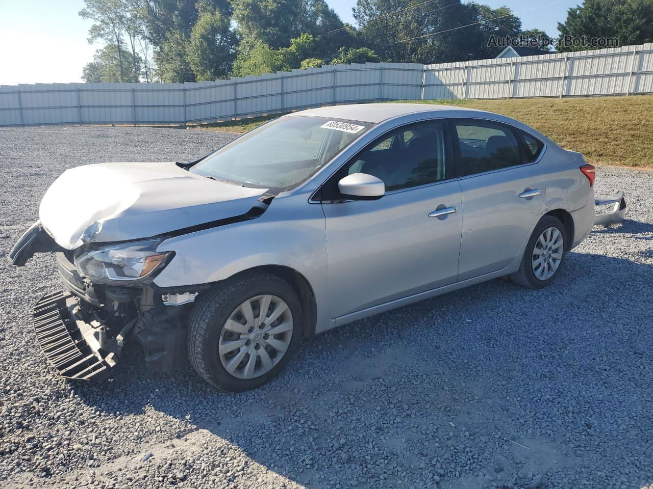 2018 Nissan Sentra S Silver vin: 3N1AB7AP5JY278129