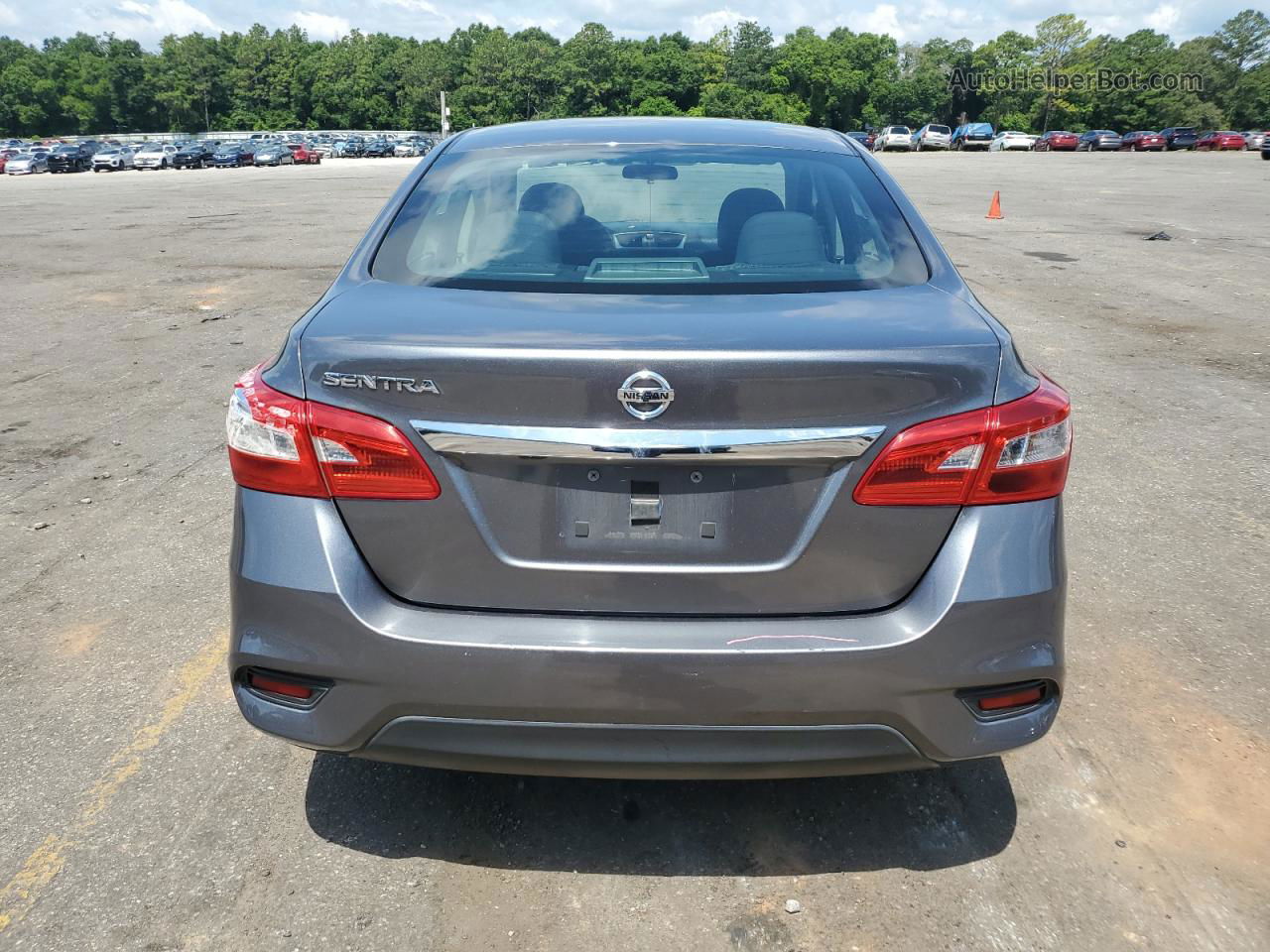 2018 Nissan Sentra S Gray vin: 3N1AB7AP5JY285579