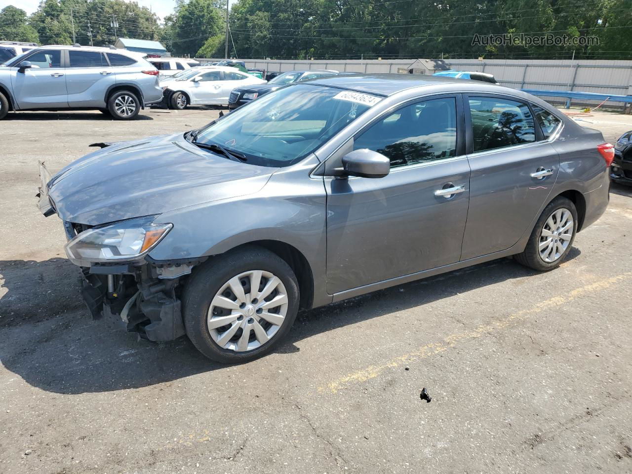 2018 Nissan Sentra S Gray vin: 3N1AB7AP5JY285579