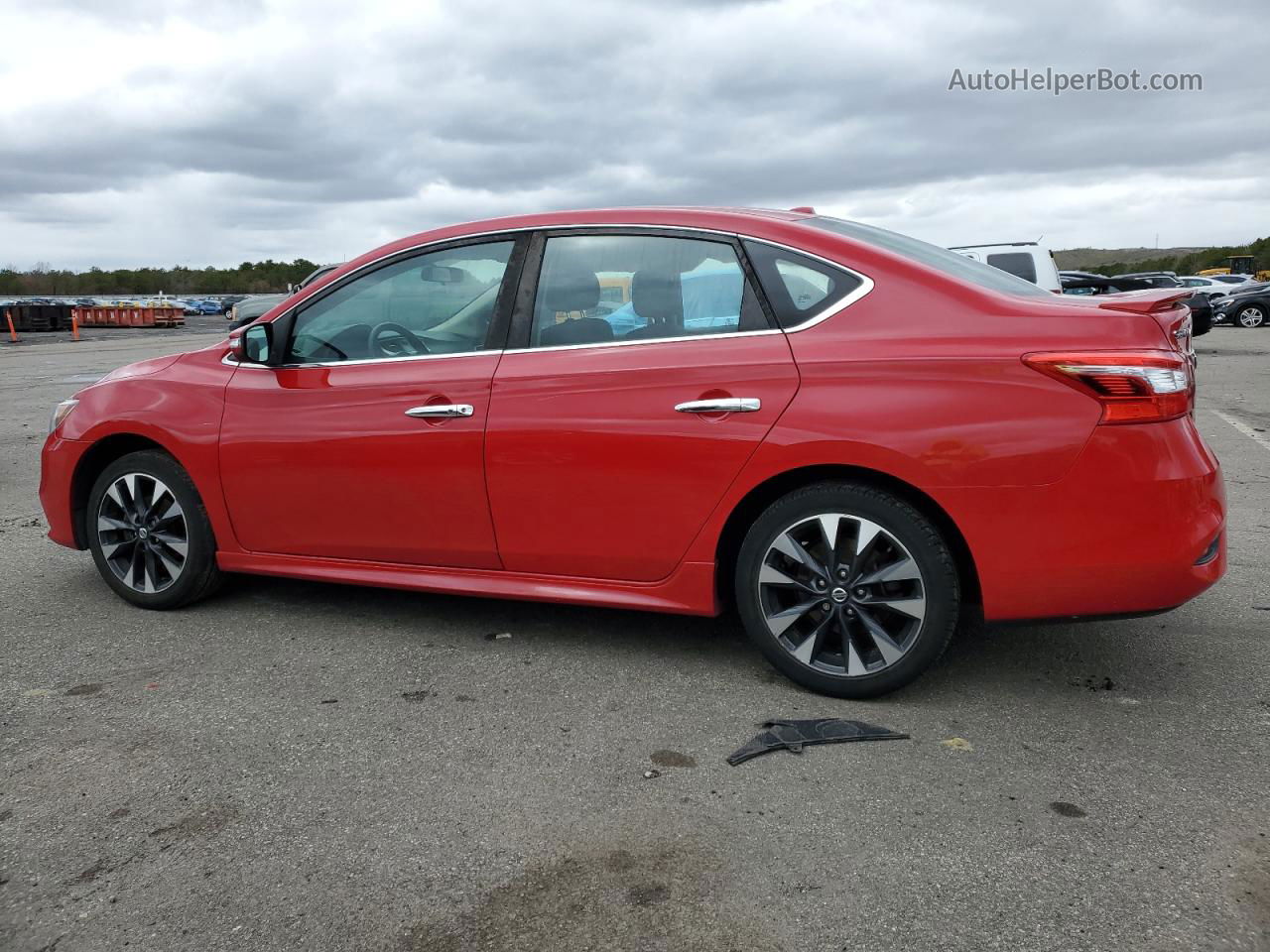 2018 Nissan Sentra S Красный vin: 3N1AB7AP5JY290815