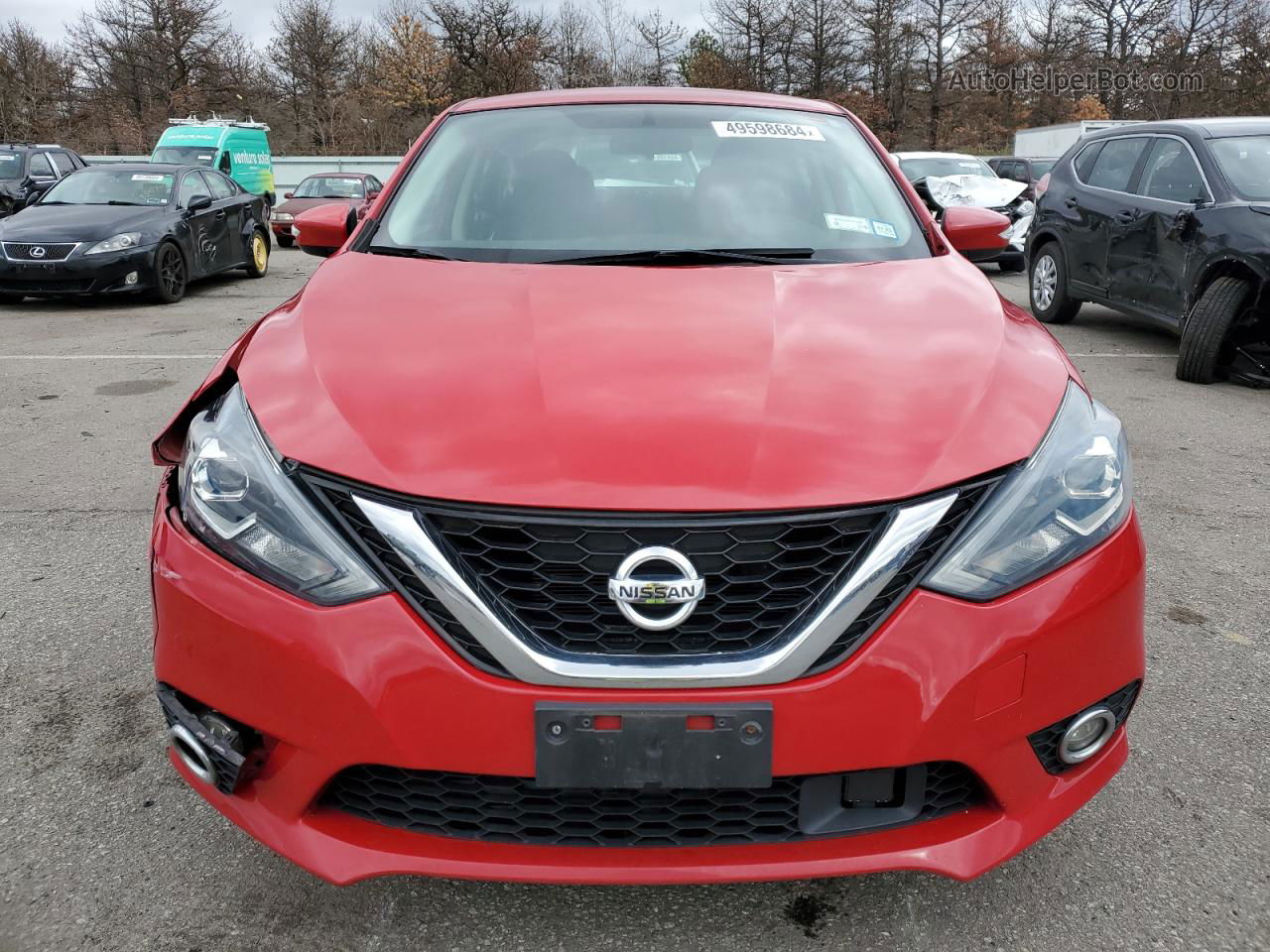 2018 Nissan Sentra S Red vin: 3N1AB7AP5JY290815