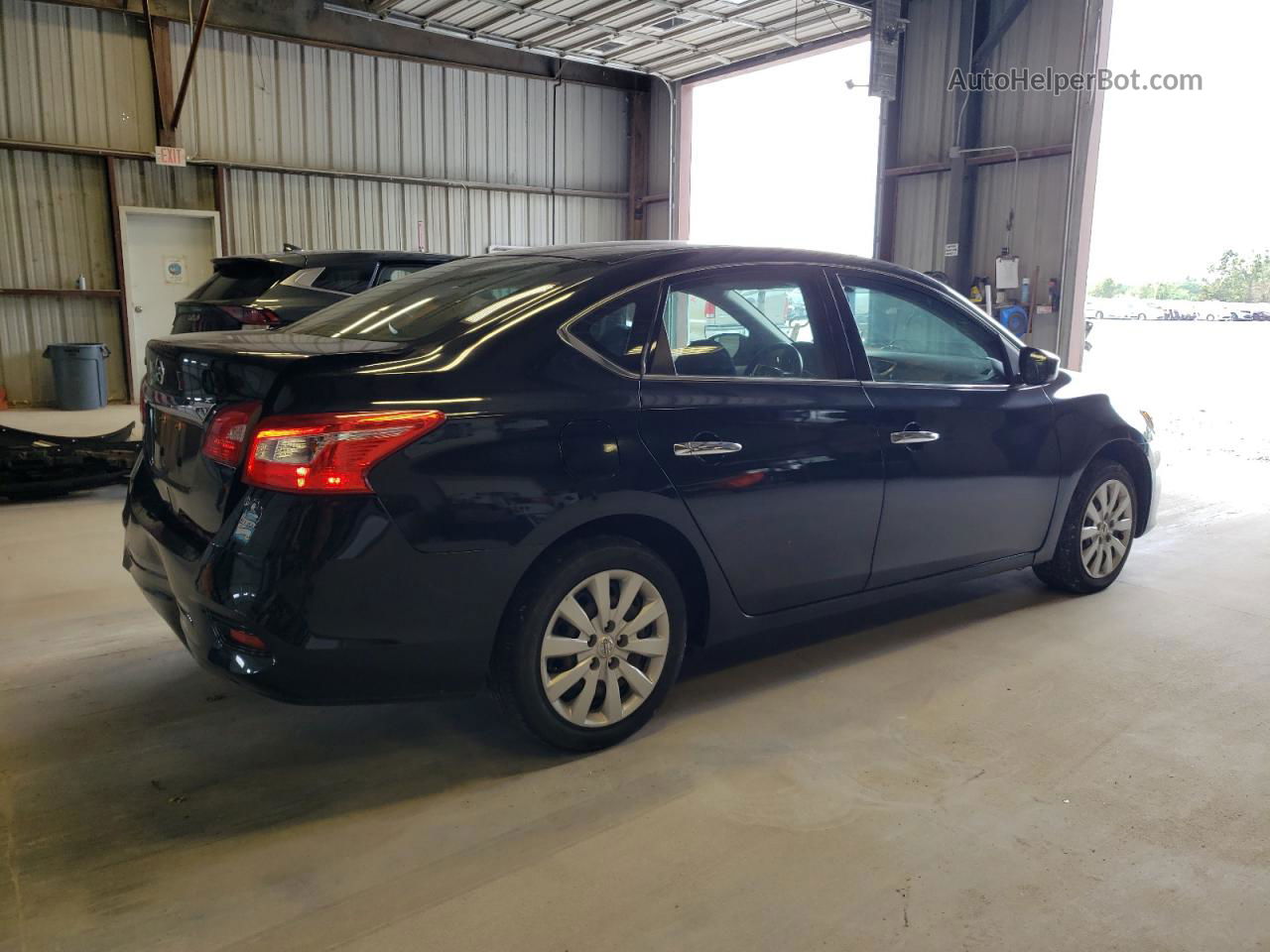 2018 Nissan Sentra S Черный vin: 3N1AB7AP5JY298154