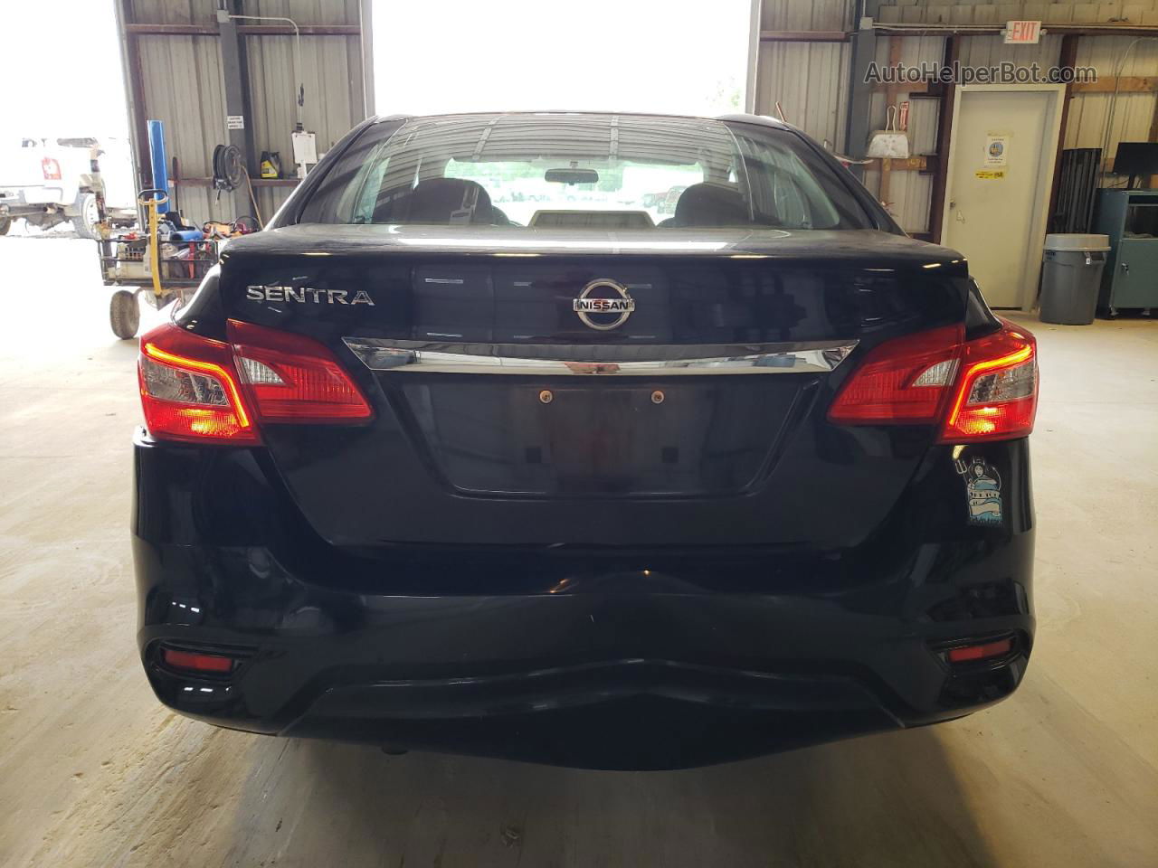 2018 Nissan Sentra S Black vin: 3N1AB7AP5JY298154