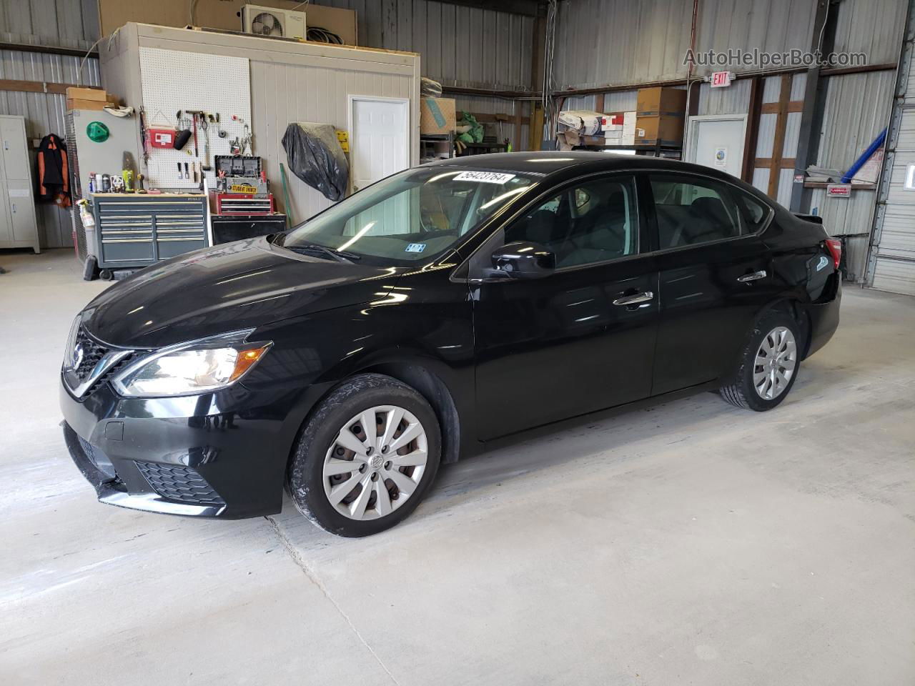 2018 Nissan Sentra S Black vin: 3N1AB7AP5JY298154