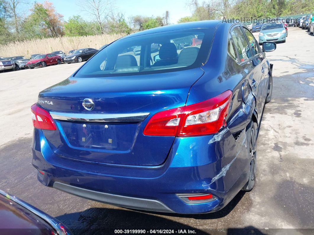 2018 Nissan Sentra S Blue vin: 3N1AB7AP5JY298414