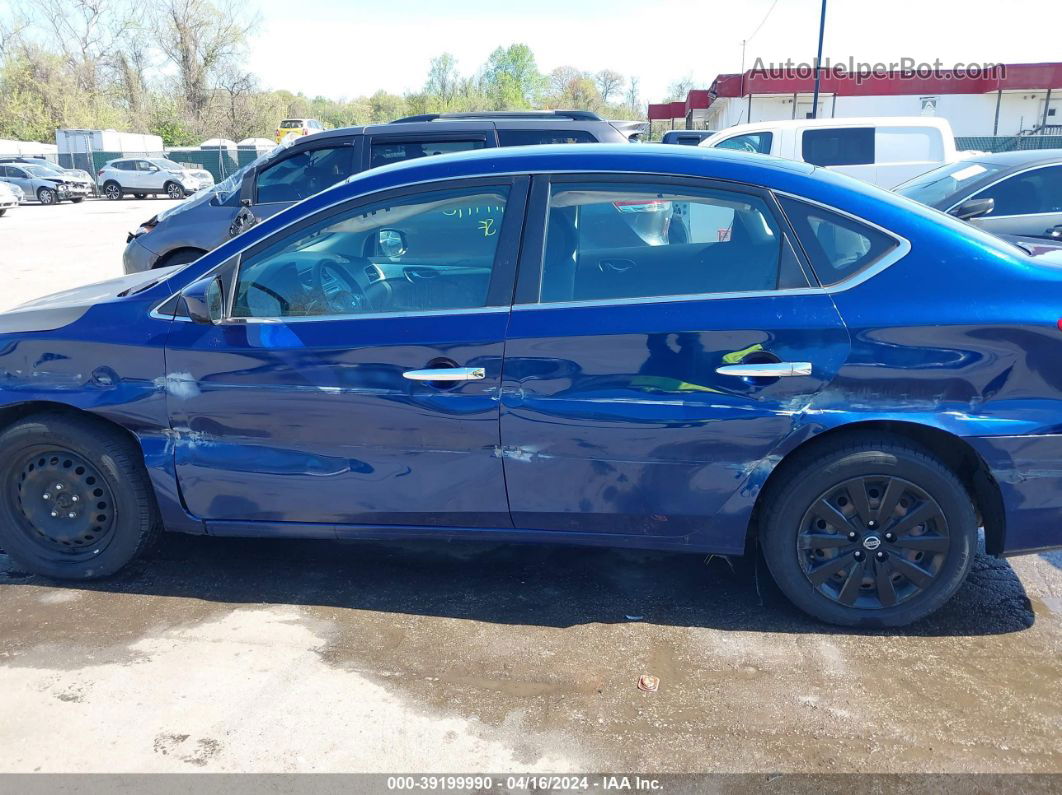 2018 Nissan Sentra S Blue vin: 3N1AB7AP5JY298414