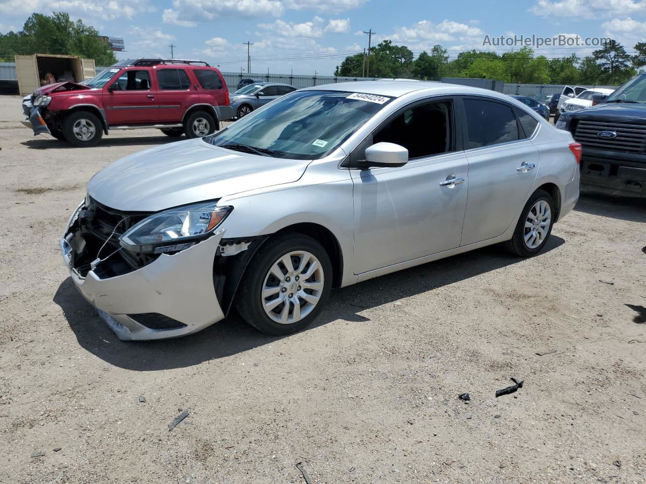 2018 Nissan Sentra S Silver vin: 3N1AB7AP5JY300503