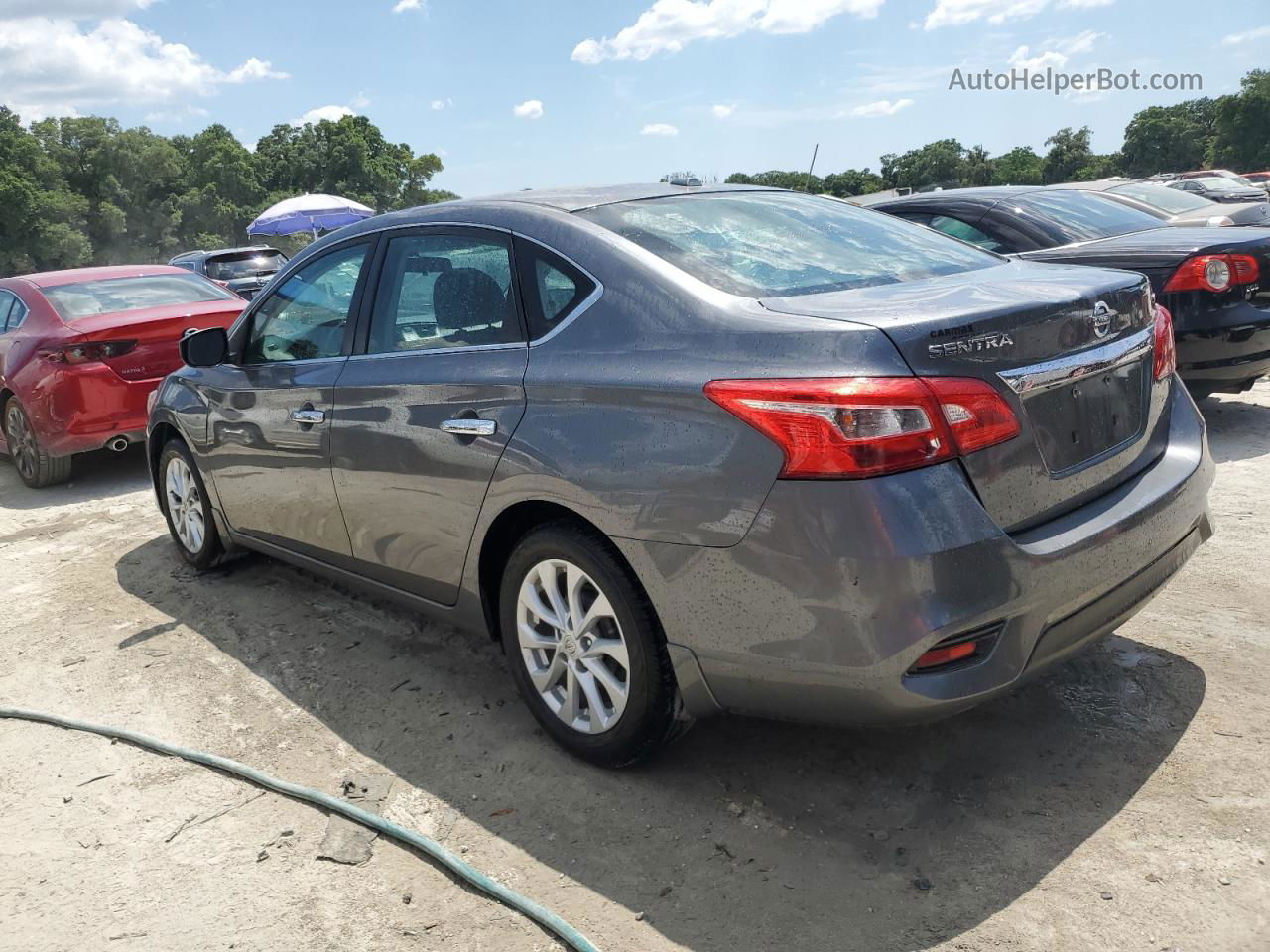 2018 Nissan Sentra S Gray vin: 3N1AB7AP5JY306690