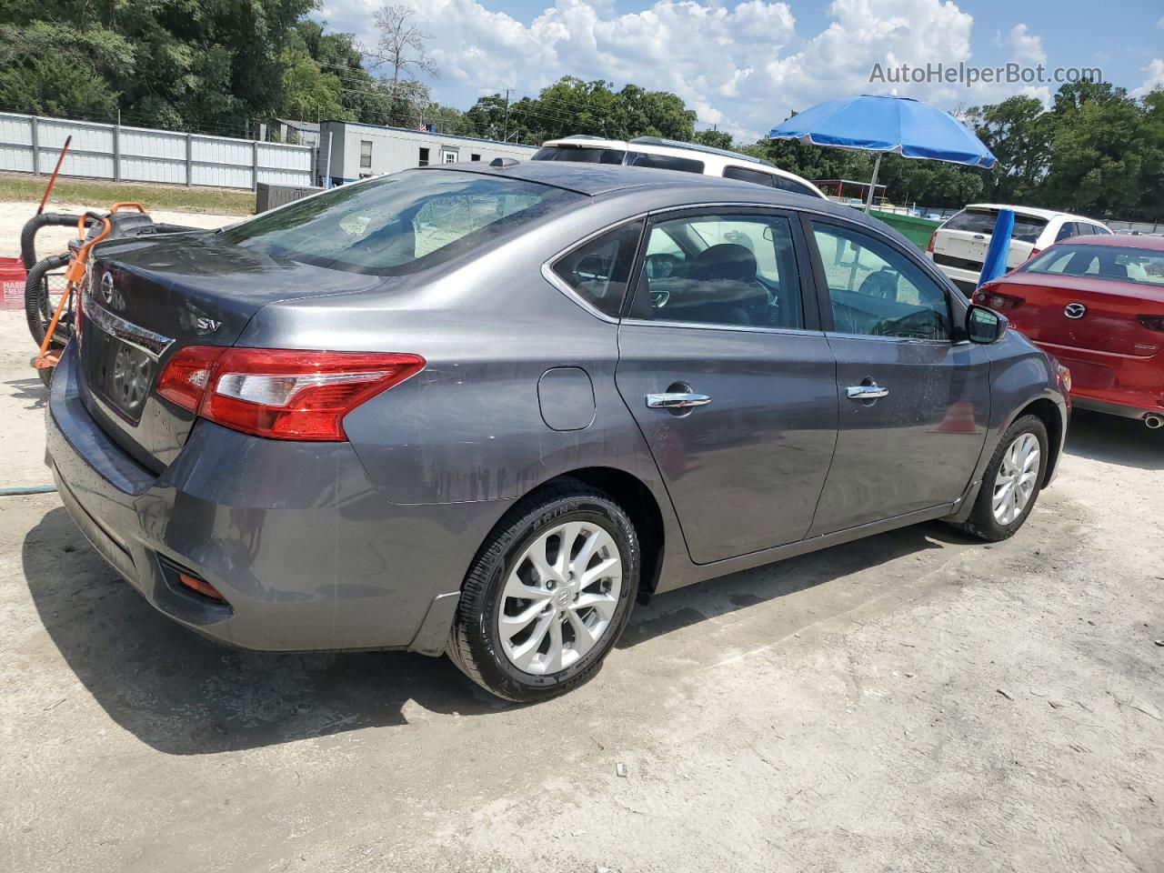 2018 Nissan Sentra S Gray vin: 3N1AB7AP5JY306690