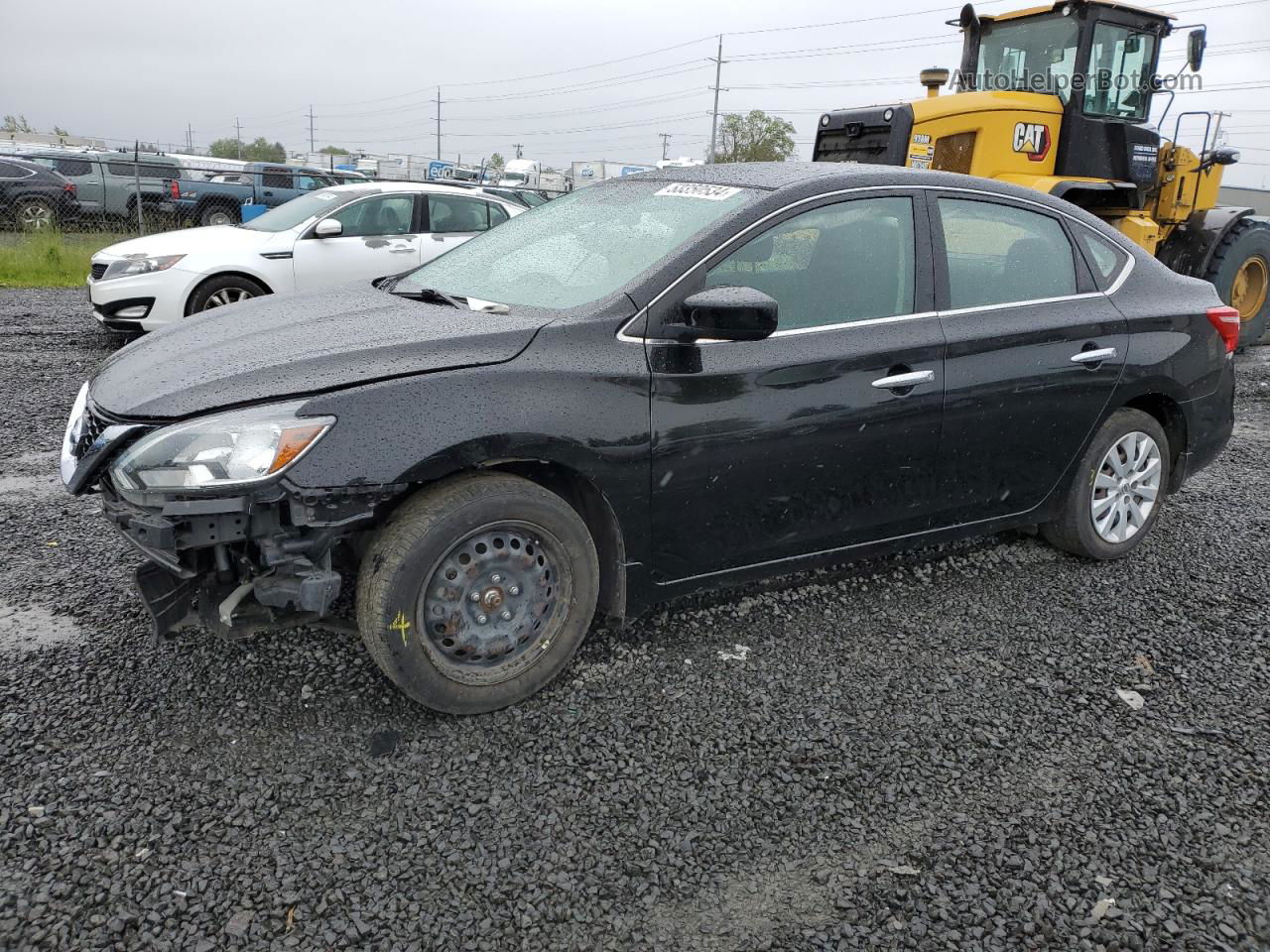 2018 Nissan Sentra S Black vin: 3N1AB7AP5JY314952