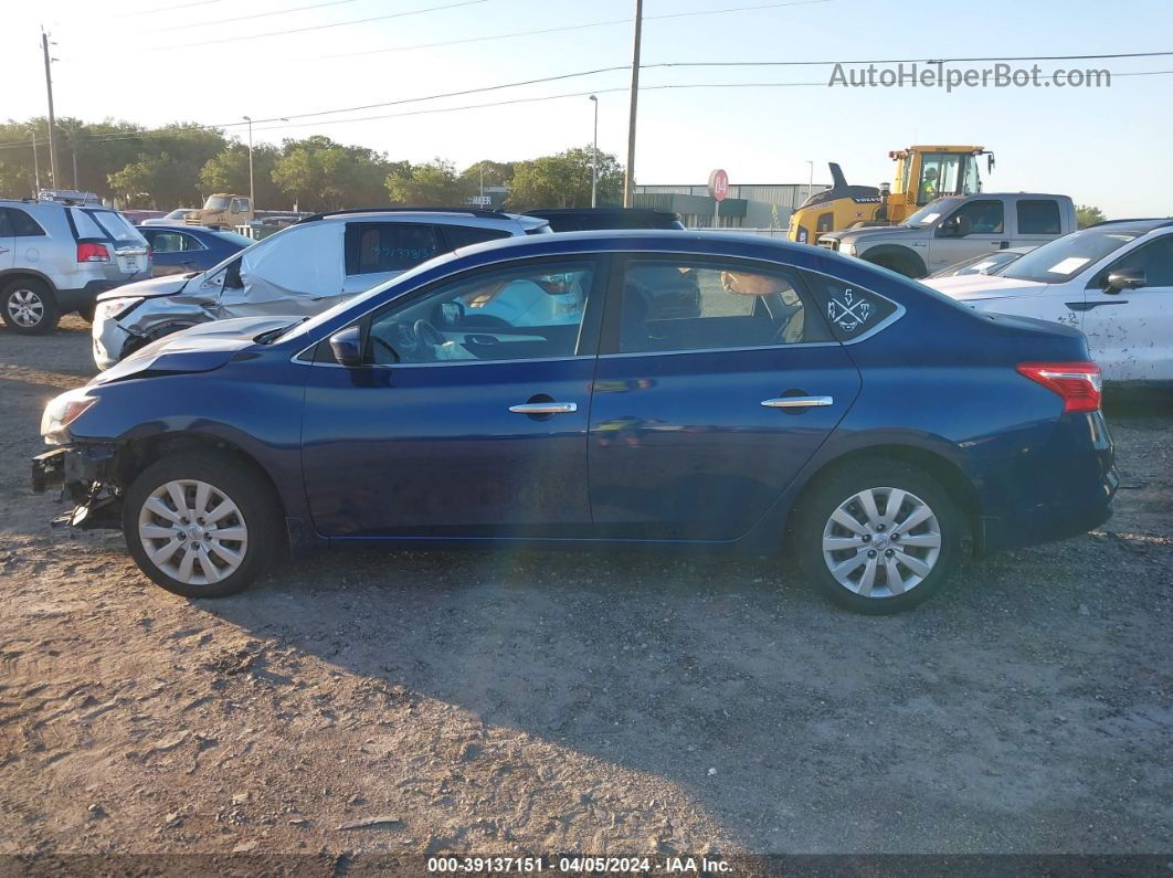 2018 Nissan Sentra S Blue vin: 3N1AB7AP5JY321660