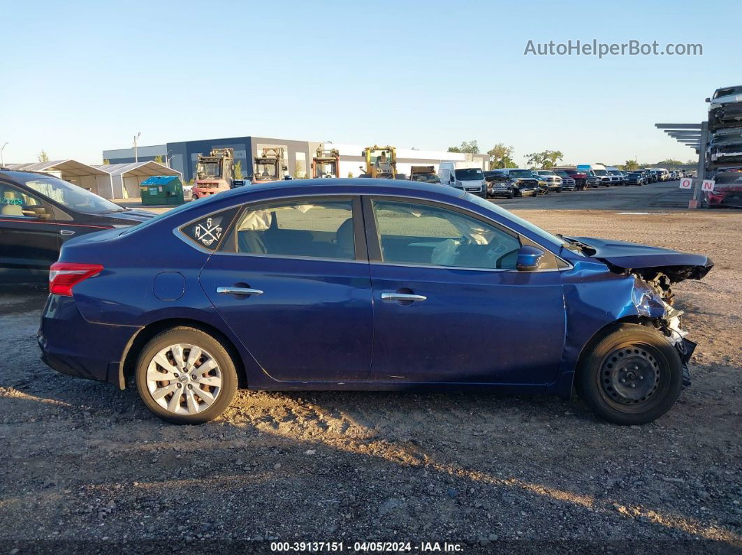 2018 Nissan Sentra S Blue vin: 3N1AB7AP5JY321660