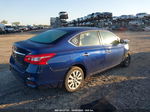 2018 Nissan Sentra S Blue vin: 3N1AB7AP5JY321660