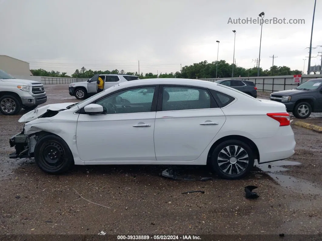 2018 Nissan Sentra S Белый vin: 3N1AB7AP5JY324378