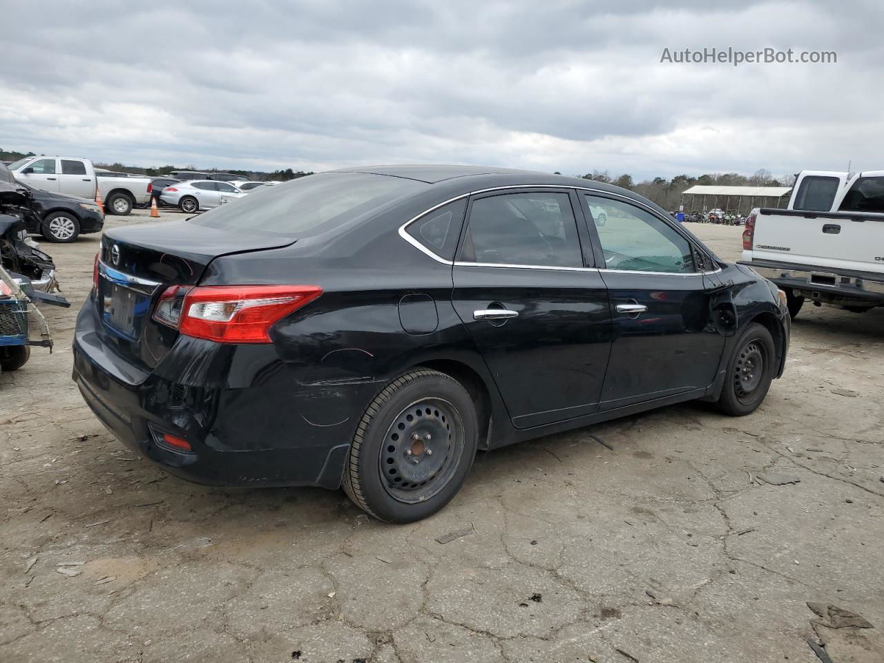 2018 Nissan Sentra S Black vin: 3N1AB7AP5JY336238