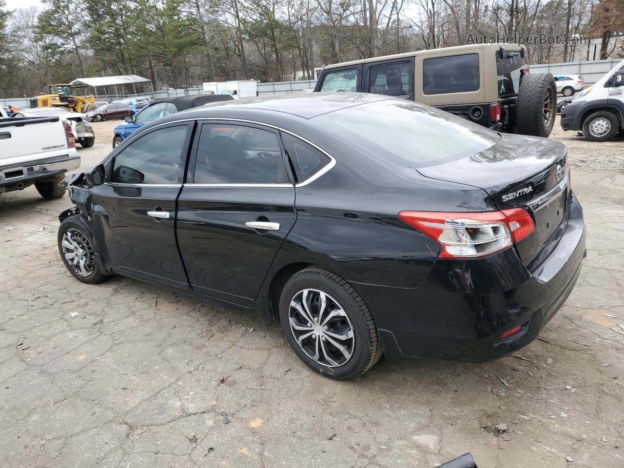 2018 Nissan Sentra S Black vin: 3N1AB7AP5JY336238