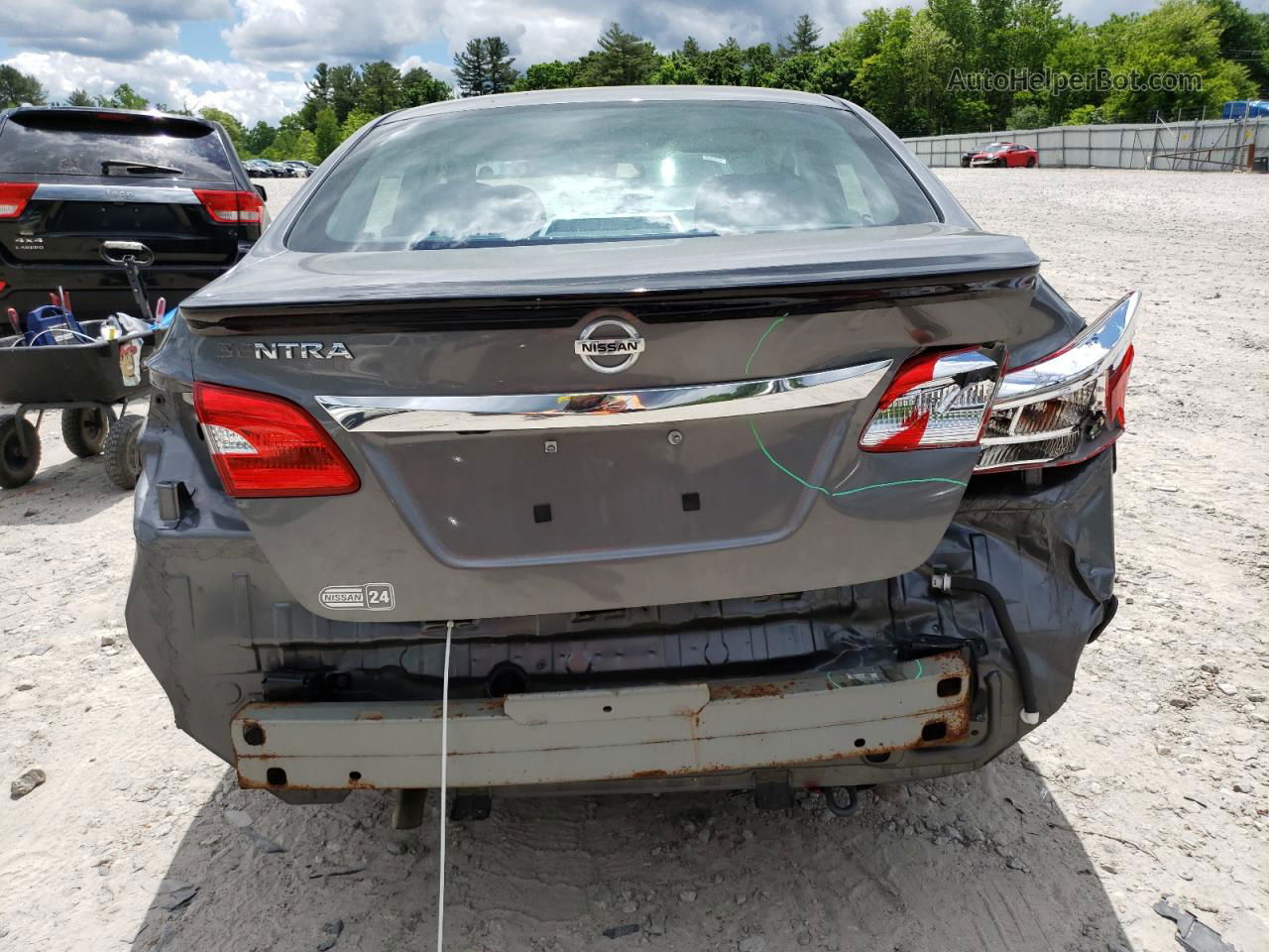 2018 Nissan Sentra S Silver vin: 3N1AB7AP5JY343609