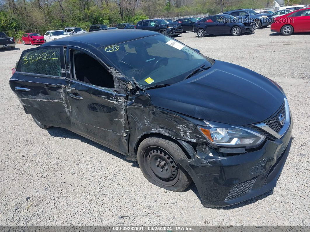 2018 Nissan Sentra S Black vin: 3N1AB7AP5JY345120