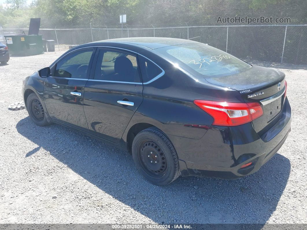 2018 Nissan Sentra S Black vin: 3N1AB7AP5JY345120