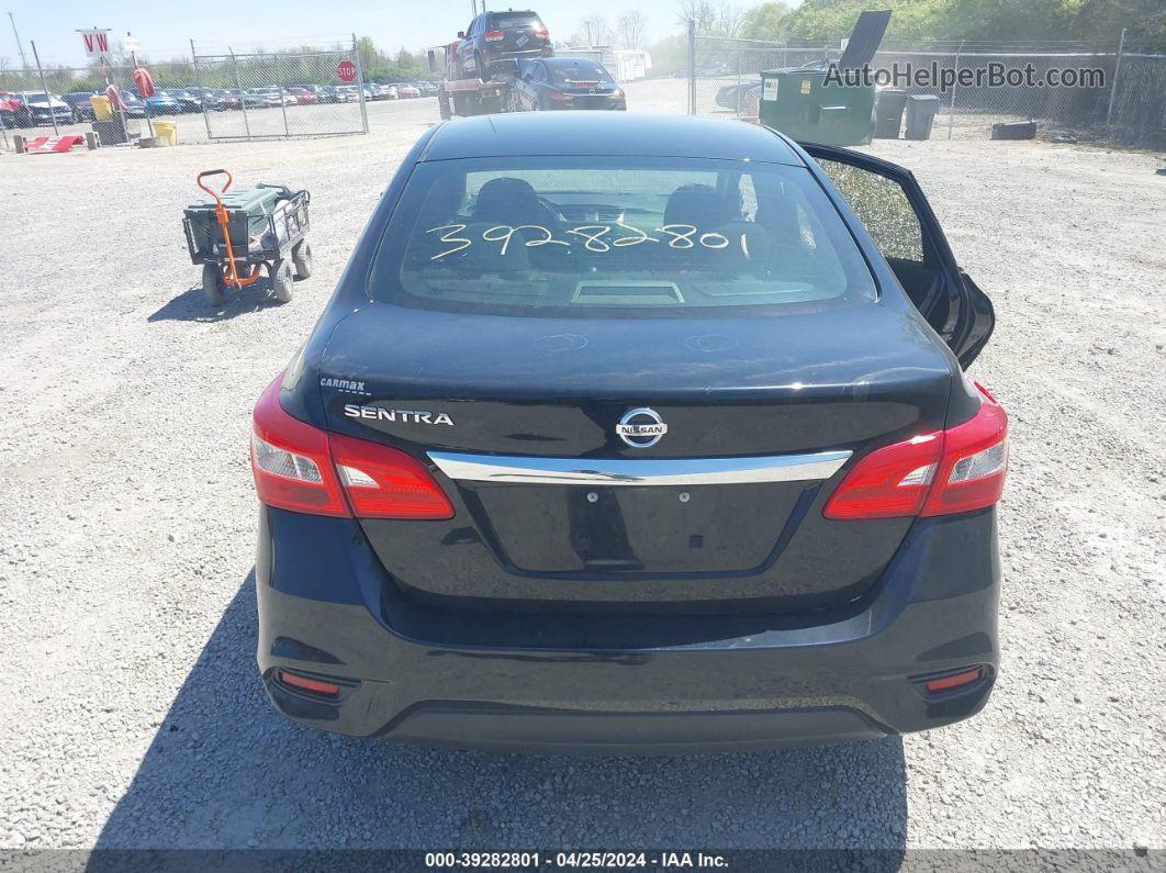 2018 Nissan Sentra S Black vin: 3N1AB7AP5JY345120