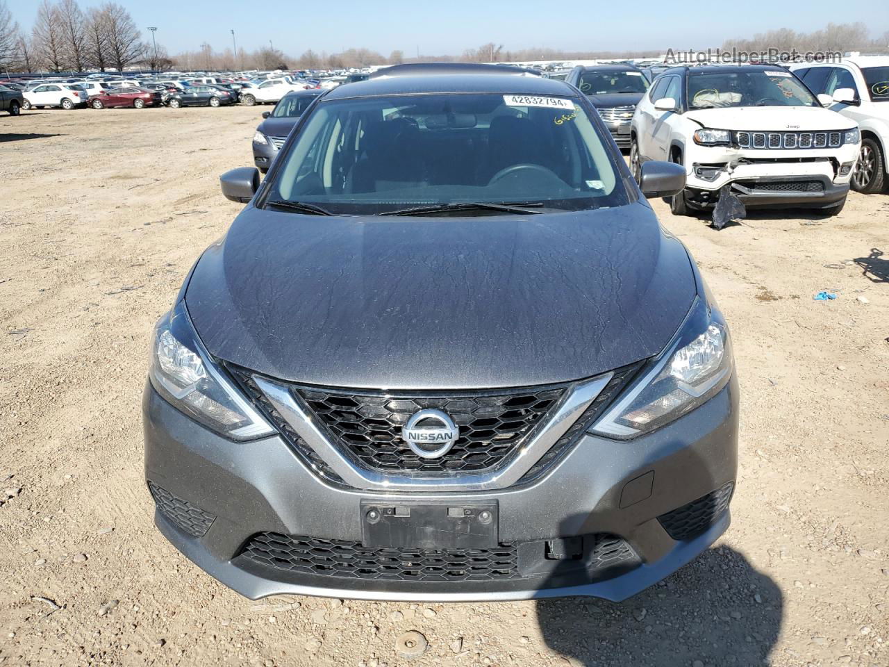 2019 Nissan Sentra S Gray vin: 3N1AB7AP5KL605868