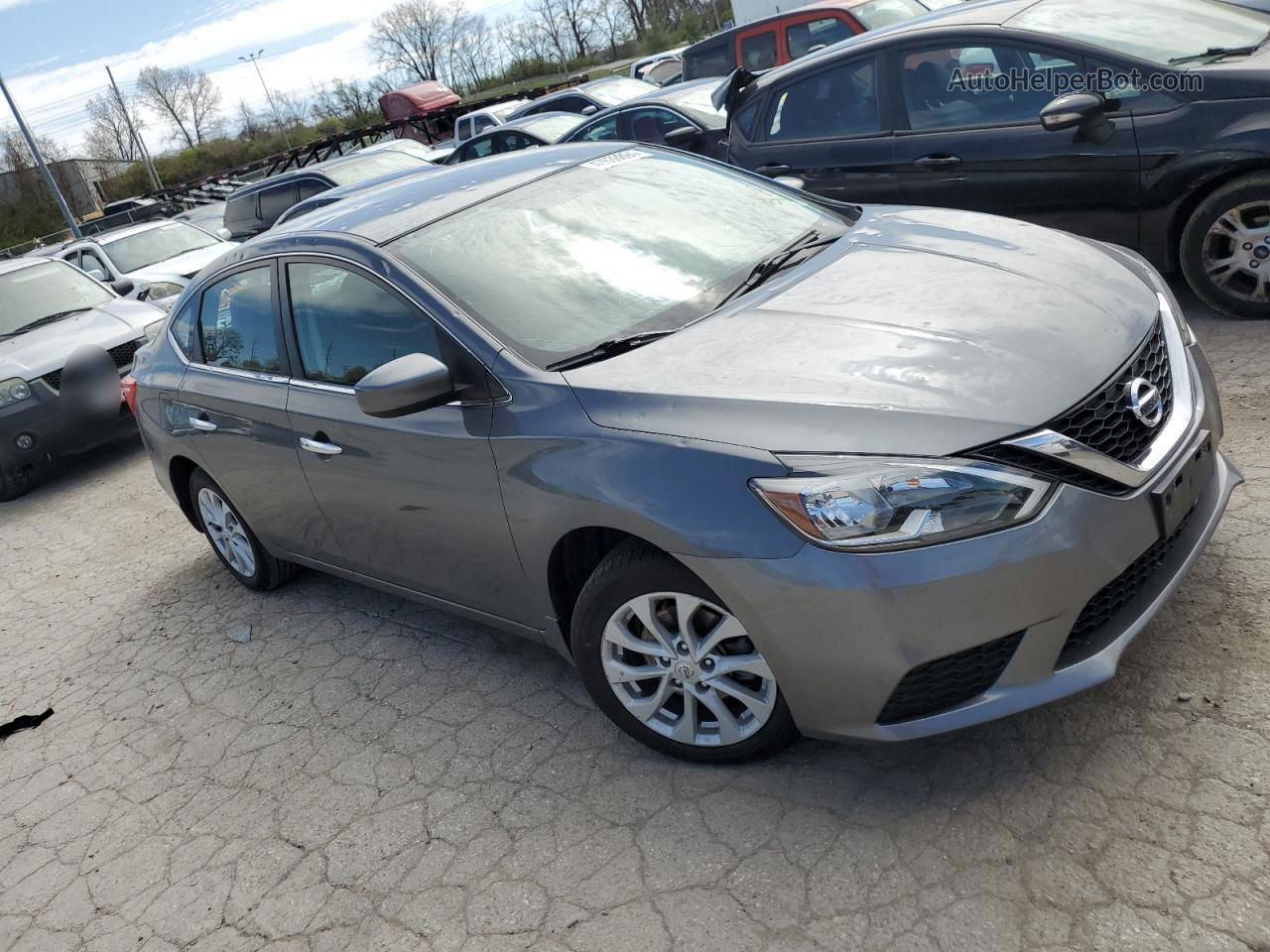 2019 Nissan Sentra S Silver vin: 3N1AB7AP5KL614909