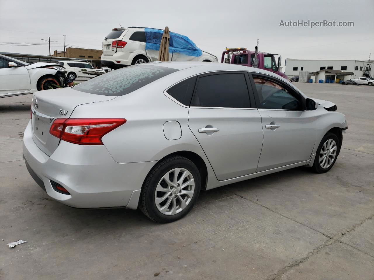 2019 Nissan Sentra S Silver vin: 3N1AB7AP5KY212410