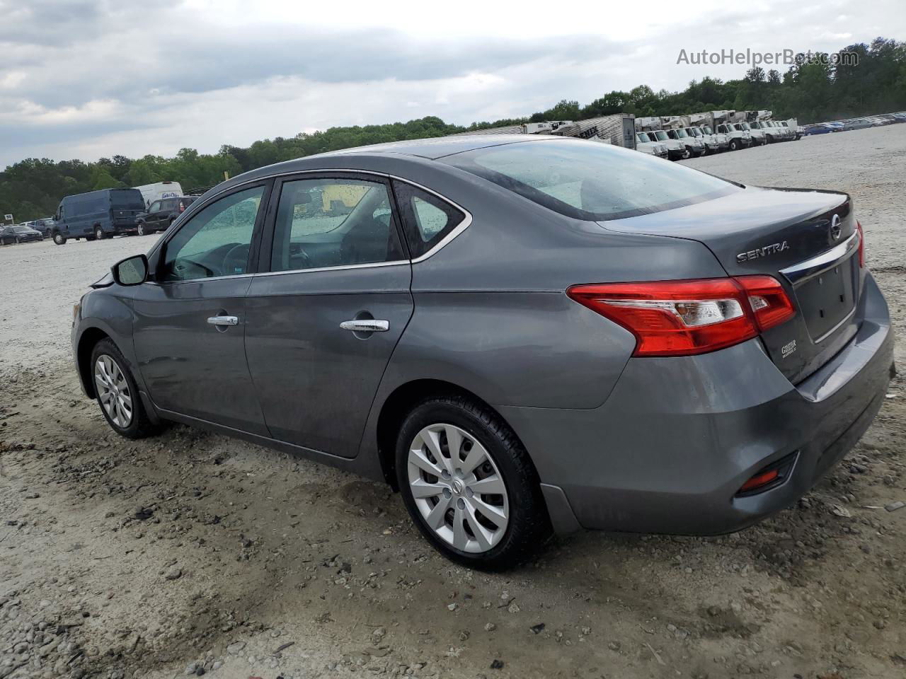 2019 Nissan Sentra S Gray vin: 3N1AB7AP5KY215825