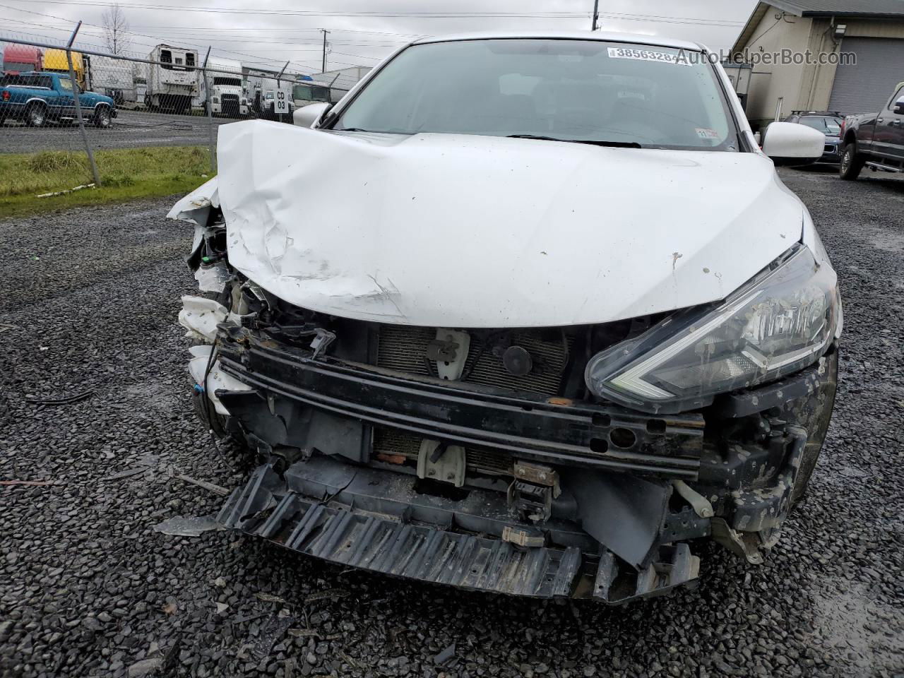 2019 Nissan Sentra S White vin: 3N1AB7AP5KY219213