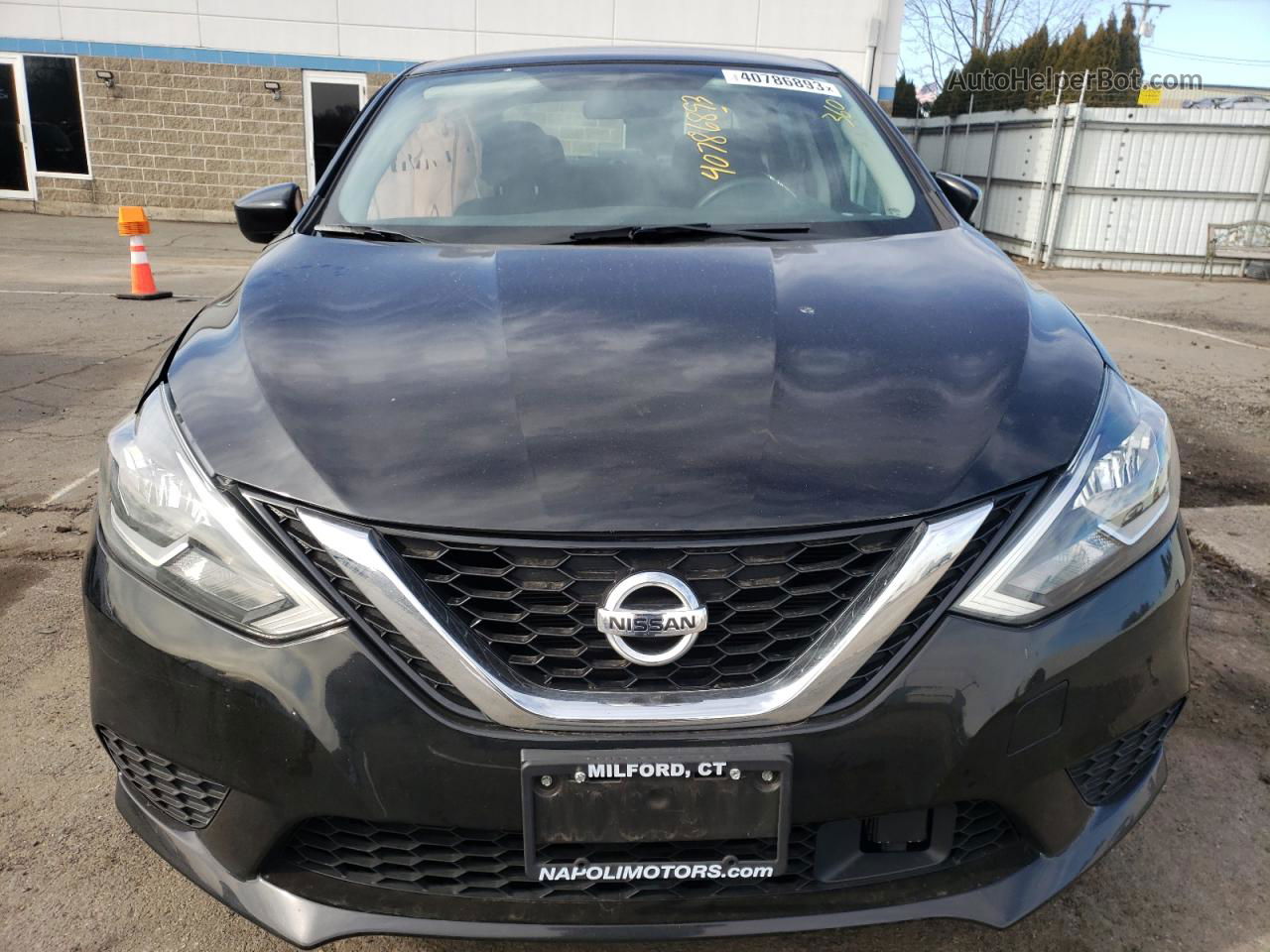 2019 Nissan Sentra S Черный vin: 3N1AB7AP5KY224475