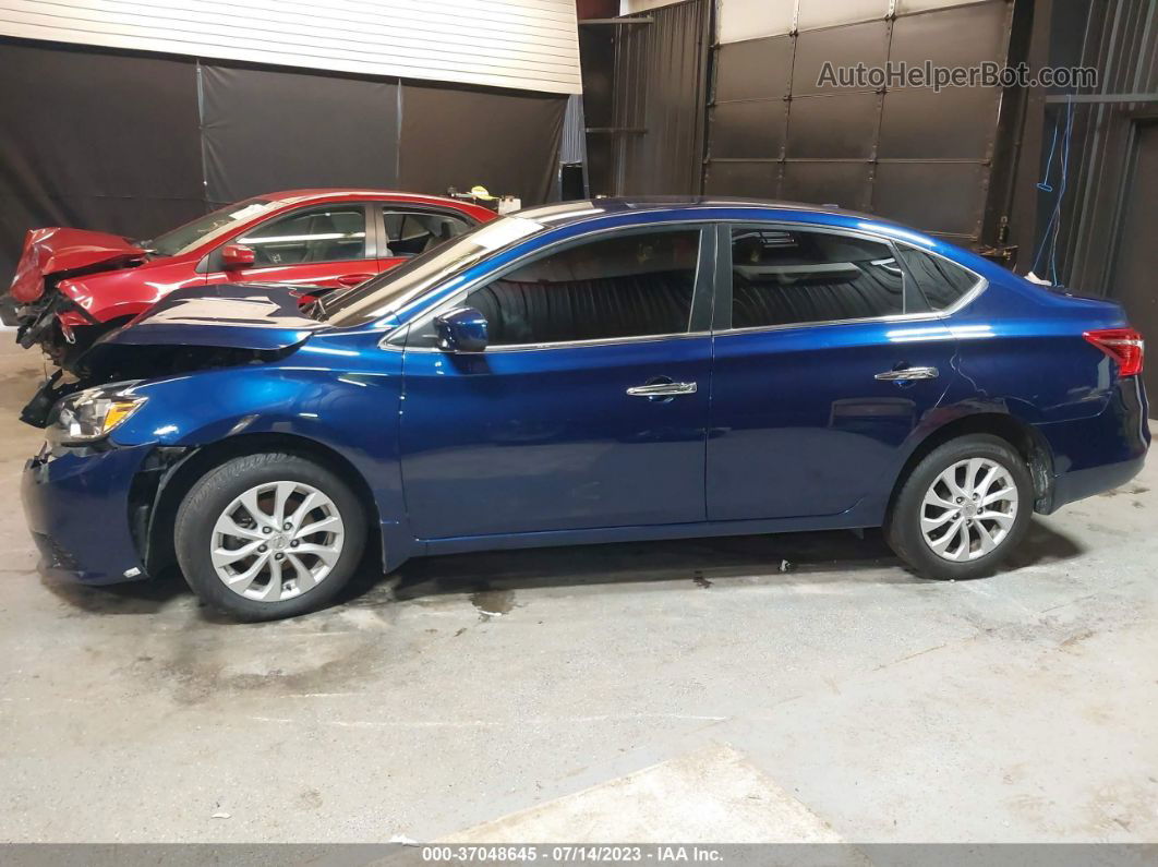 2019 Nissan Sentra Sv Dark Blue vin: 3N1AB7AP5KY231491