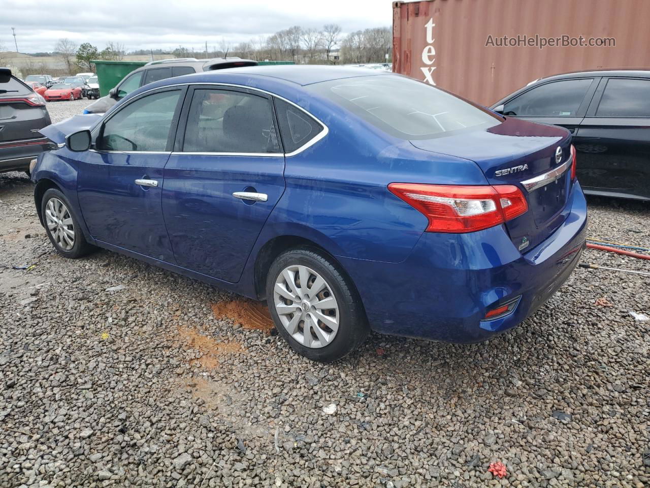 2019 Nissan Sentra S Blue vin: 3N1AB7AP5KY232060